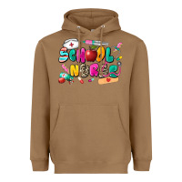 Toasted Coconut school nurse Heavyweight Hoodie - Zillion Design Studio