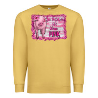 Antique Gold in october we wear pink pig Premium Sweatshirt - RanaPortraitStore