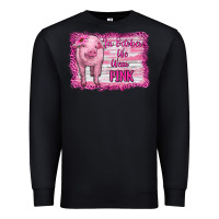 Black in october we wear pink pig Premium Sweatshirt - RanaPortraitStore
