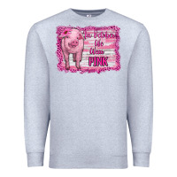 Heather Grey in october we wear pink pig Premium Sweatshirt - RanaPortraitStore