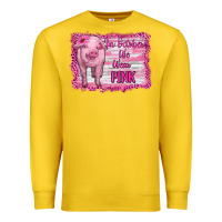 Lemon in october we wear pink pig Premium Sweatshirt - RanaPortraitStore