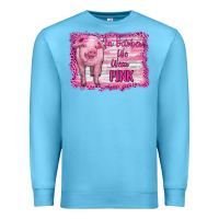 Ocean Blue in october we wear pink pig Premium Sweatshirt - RanaPortraitStore