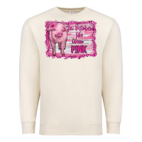 Sandshell in october we wear pink pig Premium Sweatshirt - RanaPortraitStore