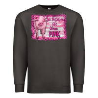 Smoke in october we wear pink pig Premium Sweatshirt - RanaPortraitStore