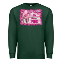 Sports Green in october we wear pink pig Premium Sweatshirt - RanaPortraitStore