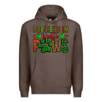 Coffee i believe in santa paws christmas Premium Hoodie - Jasminsmagicworld