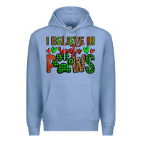 Colony Blue i believe in santa paws christmas Premium Hoodie - Jasminsmagicworld
