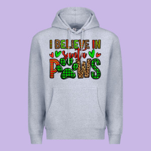 I Believe In Santa Paws Christmas Premium Hoodie Designed By Jasminsmagicworld