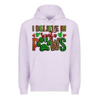 Lilac i believe in santa paws christmas Premium Hoodie - Jasminsmagicworld