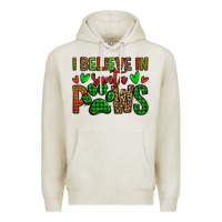 Oatmeal Heather i believe in santa paws christmas Premium Hoodie - Jasminsmagicworld