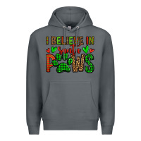 Rock i believe in santa paws christmas Premium Hoodie - Jasminsmagicworld