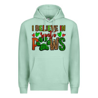 Seafoam i believe in santa paws christmas Premium Hoodie - Jasminsmagicworld