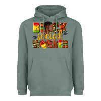 Sage black social worker Heavyweight Hoodie - texasbilliewilder