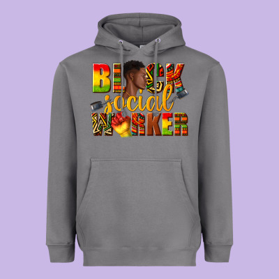 Heavyweight Hoodie black social worker
