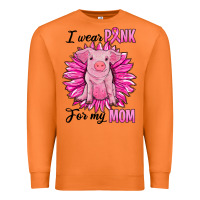 Carrot i wear pink for my mom pig Premium Sweatshirt - RanaPortraitStore