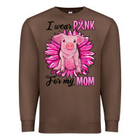 Chestnut i wear pink for my mom pig Premium Sweatshirt - RanaPortraitStore