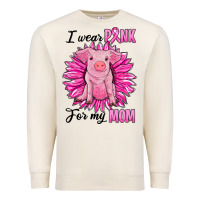 Sandshell i wear pink for my mom pig Premium Sweatshirt - RanaPortraitStore