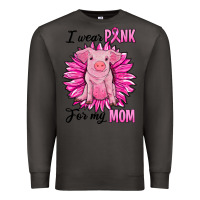 Smoke i wear pink for my mom pig Premium Sweatshirt - RanaPortraitStore
