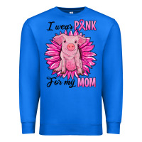True Royal i wear pink for my mom pig Premium Sweatshirt - RanaPortraitStore