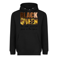 Black black queen the most powerful piece in the game Heavyweight Hoodie - texasbilliewilder