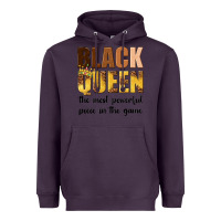 Plum black queen the most powerful piece in the game Heavyweight Hoodie - texasbilliewilder
