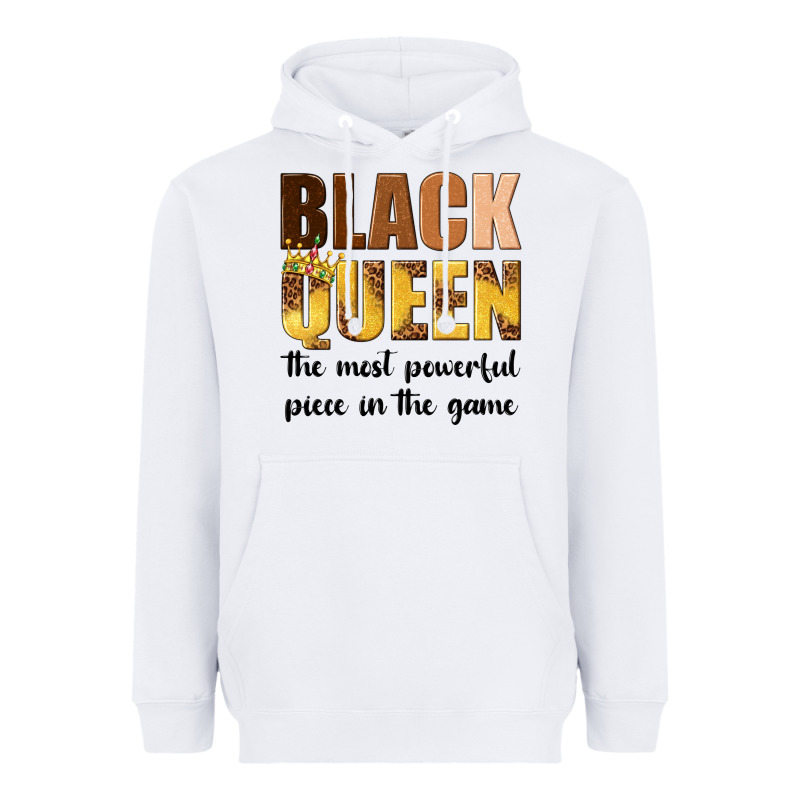 Black Queen The Most Powerful Piece In The Game Heavyweight Hoodie by texasbilliewilder | Teevron