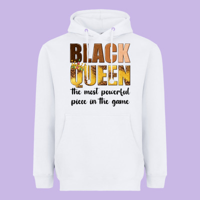 Heavyweight Hoodie black queen the most powerful piece in the game