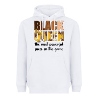 White black queen the most powerful piece in the game Heavyweight Hoodie - texasbilliewilder