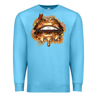 Ocean Blue melanin lips Premium Sweatshirt - Zillion Design Studio