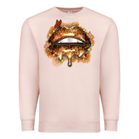 Pale Pink melanin lips Premium Sweatshirt - Zillion Design Studio