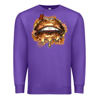 Purple melanin lips Premium Sweatshirt - Zillion Design Studio
