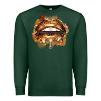 Sports Green melanin lips Premium Sweatshirt - Zillion Design Studio