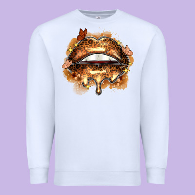 Melanin Lips Premium Sweatshirt Designed By Zillion Design Studio