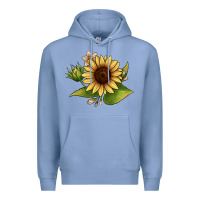 Colony Blue sunflower Premium Hoodie - JahusDesignShop