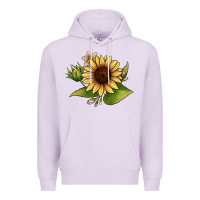 Lilac sunflower Premium Hoodie - JahusDesignShop
