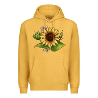 Mustard sunflower Premium Hoodie - JahusDesignShop