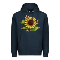 Navy sunflower Premium Hoodie - JahusDesignShop
