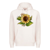 Pale Pink sunflower Premium Hoodie - JahusDesignShop