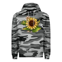 Slate Camo sunflower Premium Hoodie - JahusDesignShop