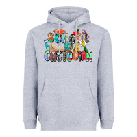 Heather Grey school custodian Heavyweight Hoodie - Zillion Design Studio