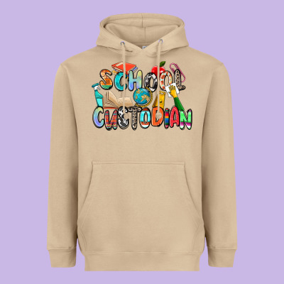 School Custodian Heavyweight Hoodie Designed By Zillion Design Studio