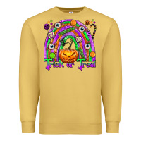 Antique Gold Trick or Treat Halloween Rainbow Premium Sweatshirt - texasbilliewilder