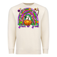 Sandshell Trick or Treat Halloween Rainbow Premium Sweatshirt - texasbilliewilder
