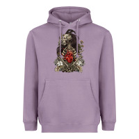 Lavender floral skeleton Heavyweight Hoodie - RanaPortraitStore