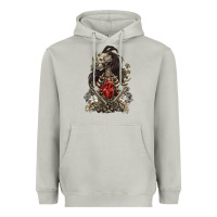 Moon Dust floral skeleton Heavyweight Hoodie - RanaPortraitStore
