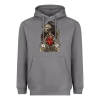 Floral Skeleton Heavyweight Hoodie | Teevron