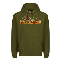Army Green beer bottles for christmas Premium Hoodie - AdoDesignShop