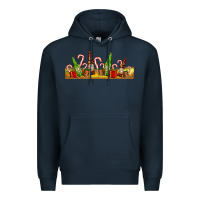 Navy beer bottles for christmas Premium Hoodie - AdoDesignShop