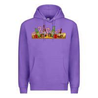Purple beer bottles for christmas Premium Hoodie - AdoDesignShop