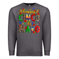 Charcoal Heather happy cinco de mayo Premium Sweatshirt - Zillion Design Studio